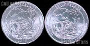 2010 P & D Wyoming Yellowstone National Park Quarters GEM BU America the Beautiful