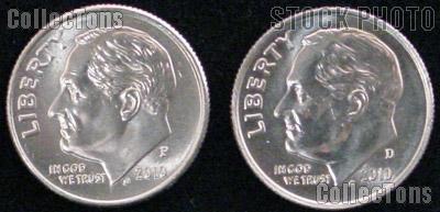 2010 P & D Roosevelt Dime GEM BU 2010 Dimes Perfect for Album