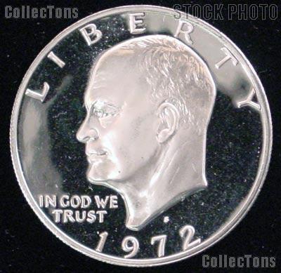 1972-S Eisenhower Silver Dollar GEM Proof 1972 Ike Dollar Proof