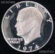 1974-S Eisenhower Silver Dollar GEM Proof 1974 Ike Dollar Proof