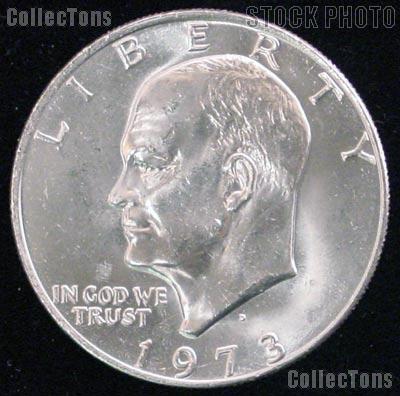 1973-D Eisenhower Dollar  - Uncirculated Ike Dollar - GEM BU