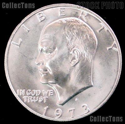 1973-S Silver Eisenhower Dollar  - Uncirculated Silver Ike Dollar - GEM BU