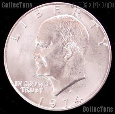 1974-S Silver Eisenhower Dollar  - Uncirculated Silver Ike Dollar - GEM BU