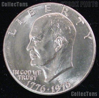 1976-D Eisenhower Dollar Type 1  - Uncirculated Ike Dollar - GEM BU