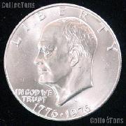 1976 Eisenhower (Ike) BICENTENNIAL Silver Clad Dollar One Coin Brilliant Uncirculated Condition