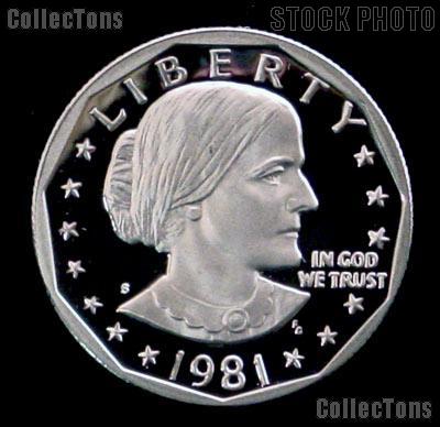 1981-S Susan B Anthony Dollar Type 1 Gem PROOF 1981 SBA Dollar Proof
