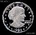 1981-S Susan B Anthony Dollar Type 1 Gem PROOF 1981 SBA Dollar Proof