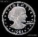 1981-S  Susan B Anthony Dollar Type 2 Gem PROOF 1981 SBA Dollar Proof