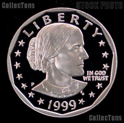 1999-P Susan B Anthony Dollar Gem PROOF 1999 SBA Dollar Proof