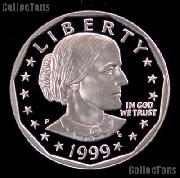 1999-P Susan B Anthony Dollar Gem PROOF 1999 SBA Dollar Proof