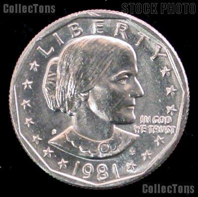 1981-S Susan B Anthony Dollar GEM BU 1981 SBA Dollar