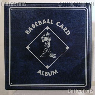 Baseball Card Album by BCW 3 Ring Trading Card Album in Blue