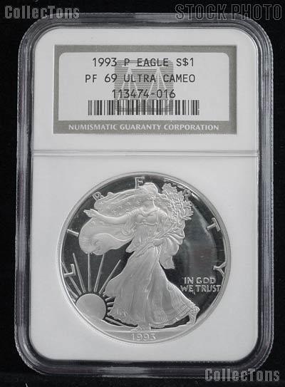 Top pop NGC-PF69 フランス 1993 凱旋門 製造20000枚 1993-P American Silver Eagle Dollar PROOF in NGC PF 69 ULTRA CAMEO