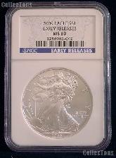 2009 American Silver Eagle Dollar EARLY RELEASES in NGC MS 69