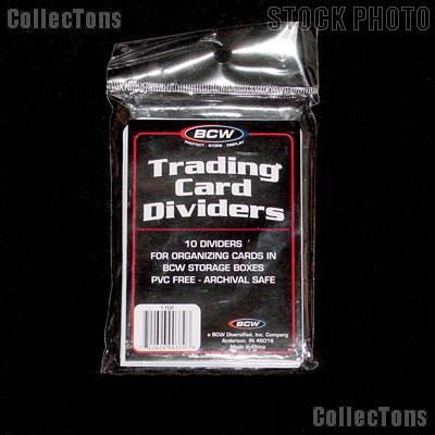 Card Dividers for Sports Cards by BCW 25 Packs of 10 Trading Card Dividers