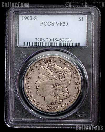 1903-S Morgan Silver Dollar in PCGS VF 20