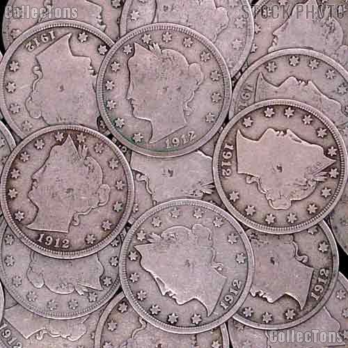 1912-D Liberty Head V Nickel  - G+ Condition