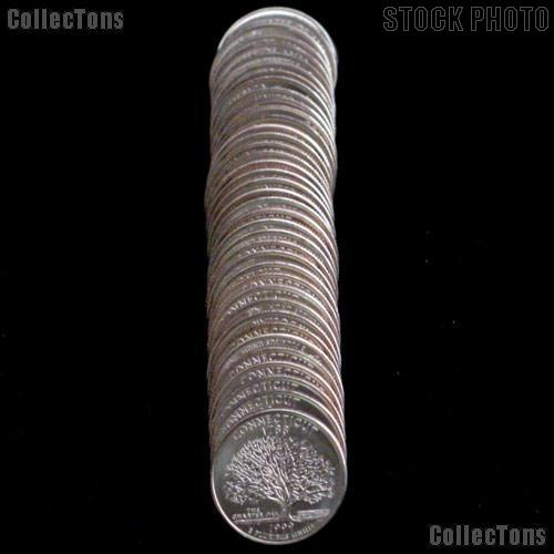 1999-D BU Connecticut State Quarter Rolls - 40 Coins