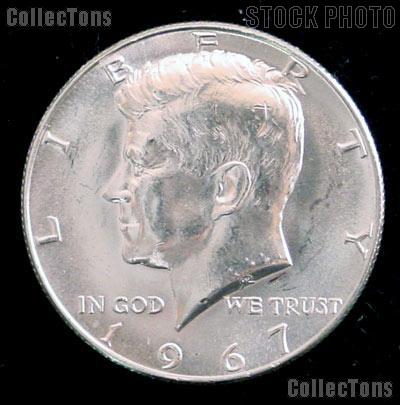 1967 SMS Kennedy Silver Half Dollar GEM BU 1967 Kennedy Half Dollar from SMS