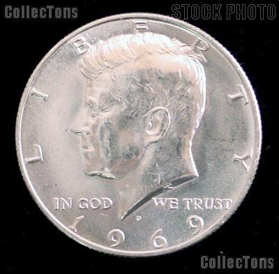 1969-D Kennedy Silver Half Dollar GEM BU 1969 Kennedy Half Dollar