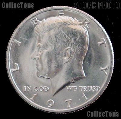 1971 Kennedy Half Dollar GEM BU 1971 Kennedy Half