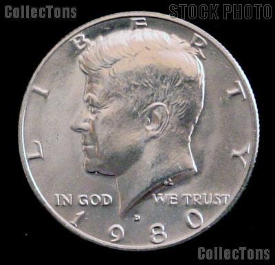 1980-D Kennedy Half Dollar GEM BU 1980 Kennedy Half