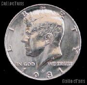 1981-P Kennedy Half Dollar GEM BU 1981 Kennedy Half