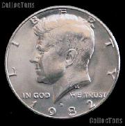 1982-D Kennedy Half Dollar GEM BU 1982 Kennedy Half