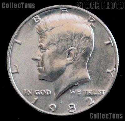 1982-P Kennedy Half Dollar GEM BU 1982 Kennedy Half