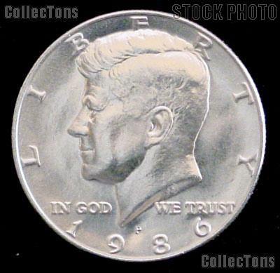 1986-P Kennedy Half Dollar GEM BU 1986 Kennedy Half