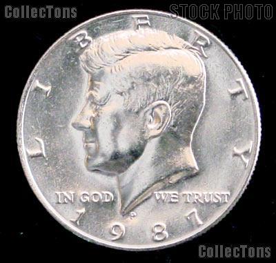 1987-P Kennedy Half Dollar GEM BU 1987 Kennedy Half