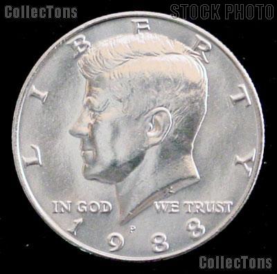 1988-P Kennedy Half Dollar GEM BU 1988 Kennedy Half