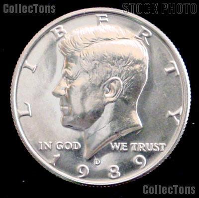 1989-D Kennedy Half Dollar GEM BU 1989 Kennedy Half