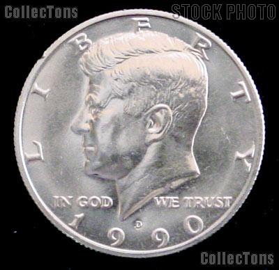 1990-D Kennedy Half Dollar GEM BU 1990 Kennedy Half