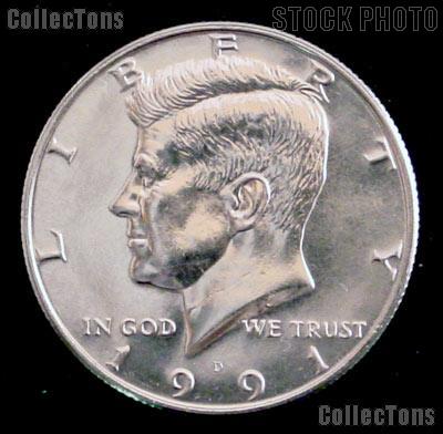 1991-D Kennedy Half Dollar GEM BU 1991 Kennedy Half