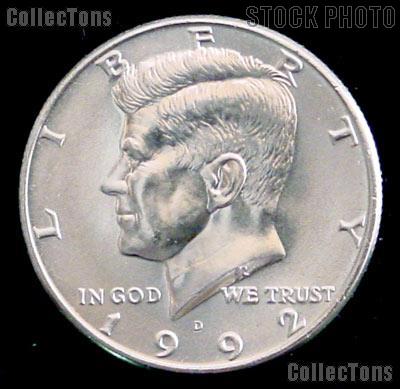 1992-D Kennedy Half Dollar GEM BU 1992 Kennedy Half