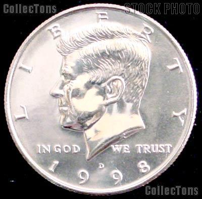 1998-D Kennedy Half Dollar GEM BU 1998 Kennedy Half