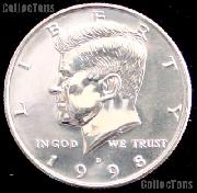 1998-D Kennedy Half Dollar GEM BU 1998 Kennedy Half