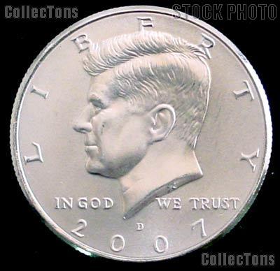 2007-D Kennedy Half Dollar GEM BU 2007 Kennedy Half