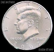 2007-D Kennedy Half Dollar GEM BU 2007 Kennedy Half