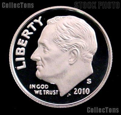 2010-S Roosevelt Dime SILVER PROOF 2010 Dime Silver Coin