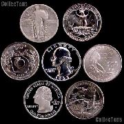 American Coins by Date - U.S. Quarters
