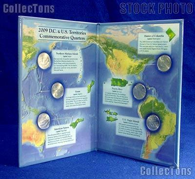 2009 Quarter Set P Mint 6 2009 State Quarters in Littleton Coin Folder LCF41