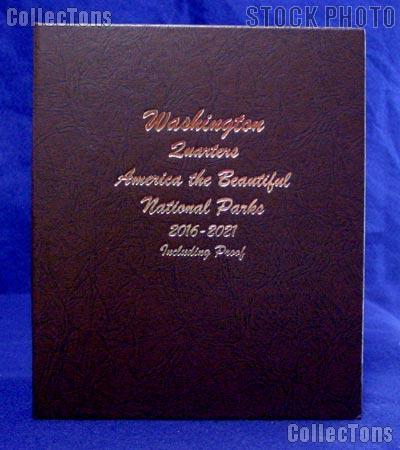 Dansco National Parks Quarter Album P, D, Proof, & Silver Proof 2016 -2021 #8147