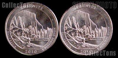 2010 P & D California Yosemite National Park Quarters GEM BU America the Beautiful