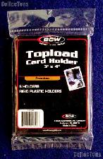 Sports Card Holders by BCW 5 Pack 3x4 Premium Topload Trading Card Holder