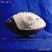 Football Display Stand by Ballqube Deluxe Acrylic BLACK