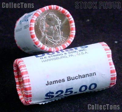 2010 P&D Buchanan Presidential Dollar Bank Rolls GEM BU 2010 Buchanan Dollars