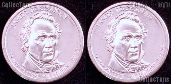 2010 P&D James Buchanan Presidential Dollar GEM BU 2010 Buchanan Dollars