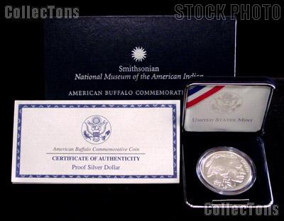 2001-P  American Buffalo Commemorative PROOF Silver Dollar
